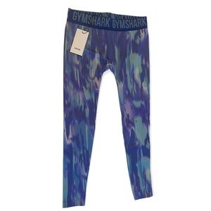 Gymshark Blue Hues Low Rise Small New Print Leggings